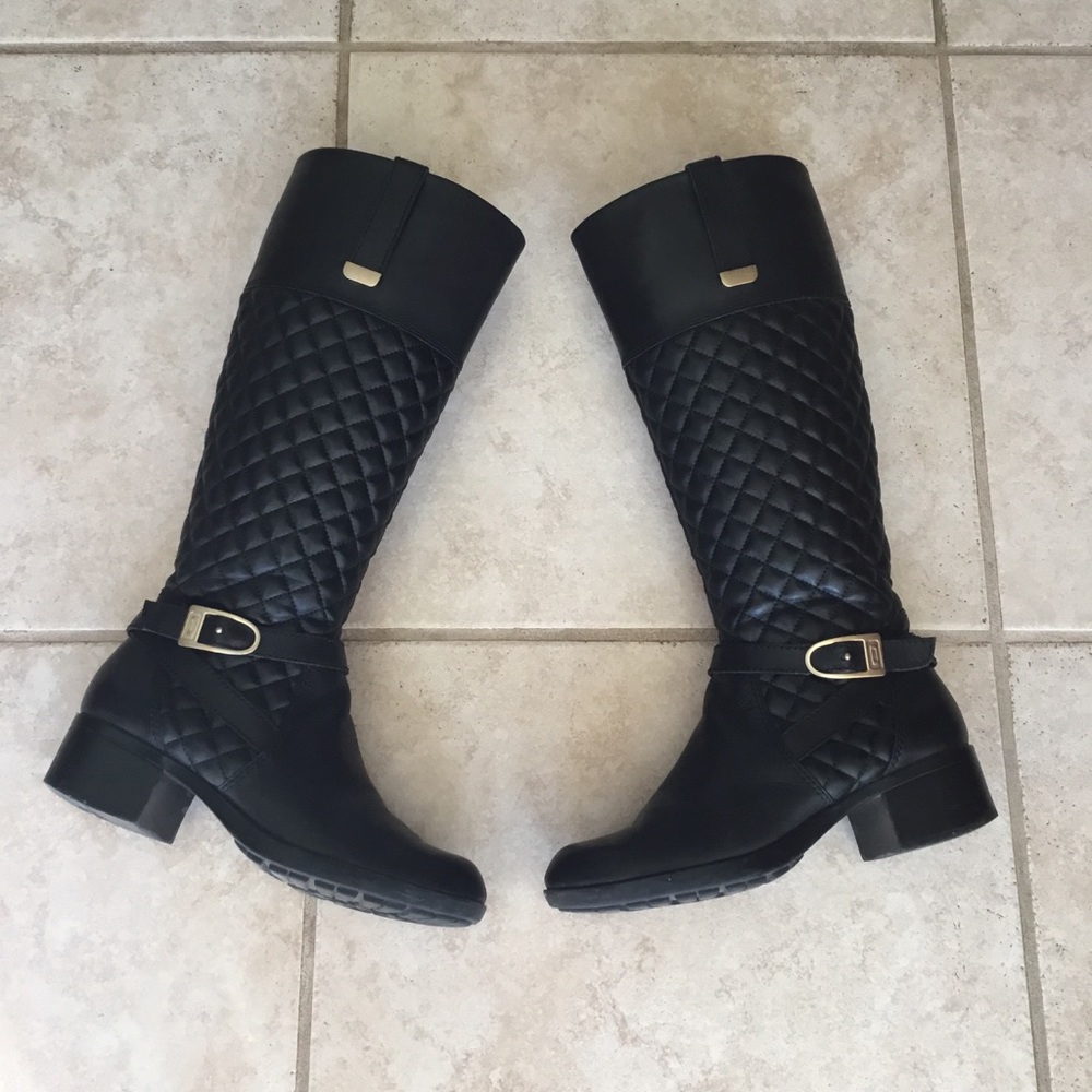 Black Leather Bandolino Boots Size 6.5